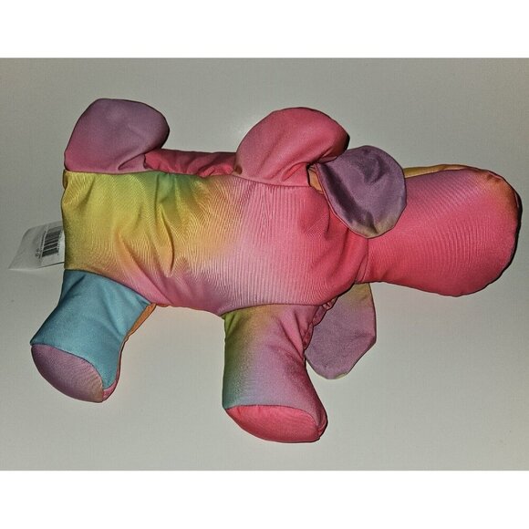 Justice Microbead Puppy Dog Plush Floppy Heart Peace Sign Pink Purple Blue Green - Picture 9 of 11
